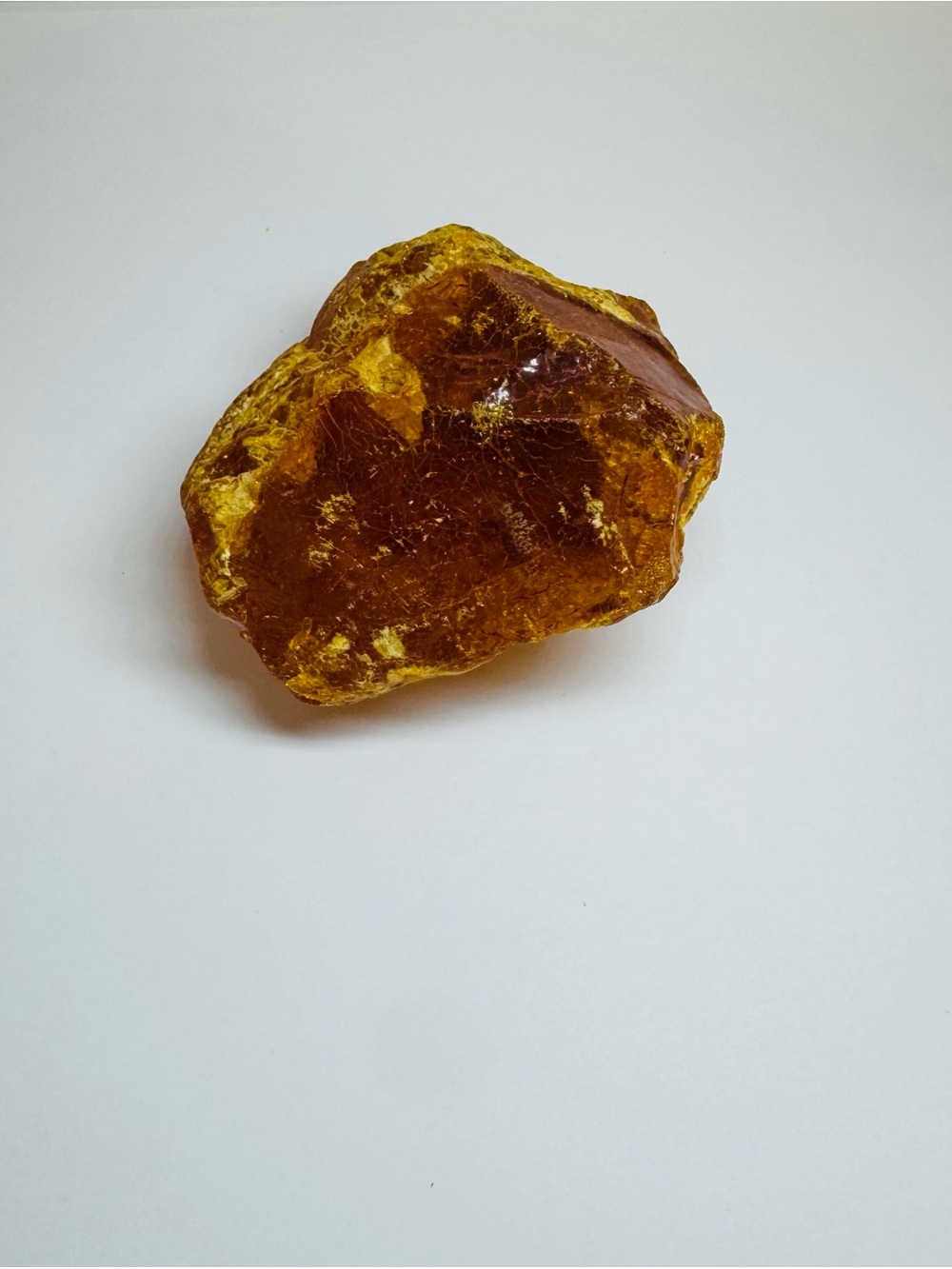 Natural Amber Decorative Stone - Honey Brown